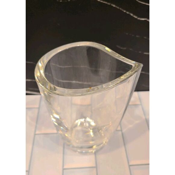 Vintage Orrefors Crystal Tear Drop 7⅛"x 4⅜" Vase w/ Original Sticker Etched EUC - Picture 3 of 8